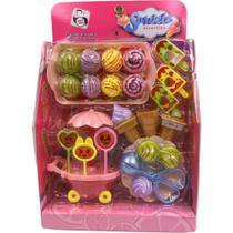 Brincando de Casinha KIT Sorvete Divertido 24PCS - Pica Pau Brincando de Casinha KIT Sorvete Divertido 24PCS - Pica Pau