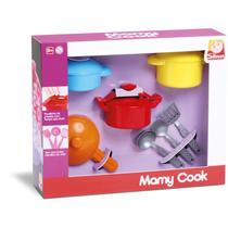 Brincando de casinha mamy cook chef kit silmar brinquedos