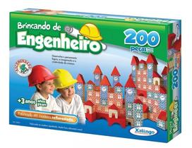 Brincando De Engenheiro - 200 Peças - Xalingo 53065 Brincando De Engenheiro - 200 Peças - Xalingo 53065