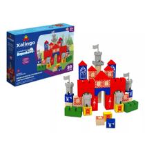 Brincando de engenheiro castelo medieval 80 pcs - xalingo