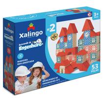 Brincando de engenheiro com 53 peças - xalingo - 52765 Brincando de engenheiro com 53 peças - xalingo - 52765