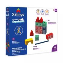 Brincando de Engenheiro Desafio dos Blocos 15 Peças Xalingo