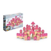 Brincando de Engenheiro Disney Castelo das Princesas 80 Pcs - Xalingo