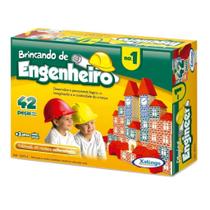 Brincando de Engenheiro I - 42 peças - Xalingo 5275.4