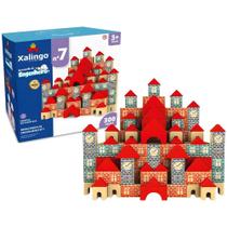 Brincando de Engenheiro N 7 Xalingo - Blocos de Montar 300 peças