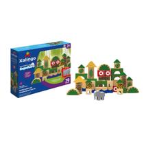 Brincando de Engenheiro Selva em Madeira Reflorestada 70 Peças Xalingo - 54609