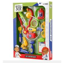 Brincando De Ser Kit Enfermagem Com Acessórios - Multikids