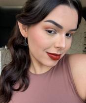 Brinco 1/2 lua tarracha (ouro)- onix