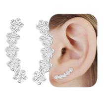 Brinco 5 Flores PRI Style Folheado A Prata Antialérgico BSPRI2975 P