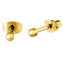 Brinco Aço Bolinha 2,8mm Gold IPG Brinco Aço Bolinha 2,8mm Gold IPG