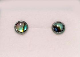 Brinco Aço Cirurgico Abalone 6mm Dia A Dia Brinco Pequeno