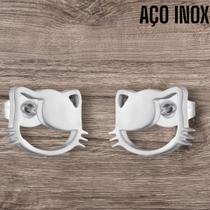 Brinco Aço Inox Hello Kit Pequeno Antialérgico