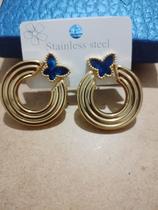 Brinco Aço Inoxidável Dourado - Elegância Diária e Resistência Duradoura Brinco Aço Inoxidável Dourado - Elegância Diária e Resistência Duradoura