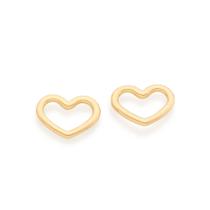 Brinco amor folheado a ouro Cód. 526499