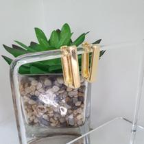 Brinco Ana Semijóia Banhado a Ouro Tendência Moderno