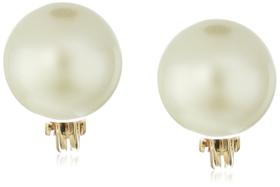 Brinco Anne Klein Classics em tom dourado de 10 mm