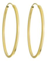 Brinco Argola 17 Mm Em Ouro 18k 750 Dourado