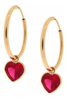 Brinco Argola 2.6cm + Pingente Coração Ouro 18k 750 Brinco Argola 2.6cm + Pingente Coração Ouro 18k 750