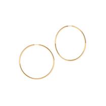 Brinco Argola 25 milímetros Fio Redondo Unissex Ouro 18K K110 03526