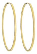 Brinco Argola 36 Mm Em Ouro 18k 750 Dourado