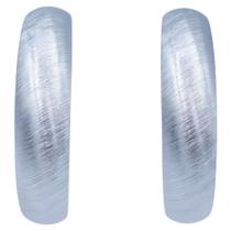 Brinco Argola 4cm Metal Escovado Semijoia Akasaki BC0601 Brinco Argola 4cm Metal Escovado Semijoia Akasaki BC0601