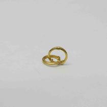 Brinco Argola 9 mm Ouro Dourado BRX0467