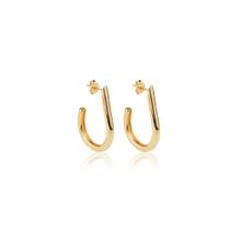 Brinco argola anzol - Banhado em ouro 18k Brinco argola anzol - Banhado em ouro 18k