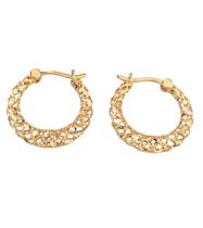 Brinco argola aramado ouro 18k amarelo Rosangela lima joias