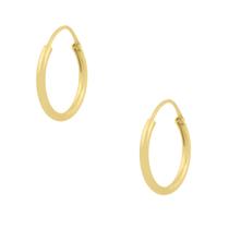 Brinco Argola Banhada Folheada Ouro Argolinha