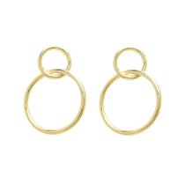 Brinco Argola Banhado a Ouro 18k - Em Dois Elos - Amália Brinco Argola Banhado a Ouro 18k - Em Dois Elos - Amália