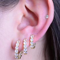 Brinco Argola banhado a ouro 18k