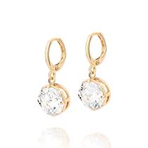 Brinco argola banhado a ouro BRANCO 527411 Rommanel Brinco argola banhado a ouro BRANCO 527411 Rommanel