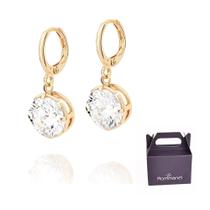 Brinco Argola Banhado a Ouro com Zircônias Rommanel 527411