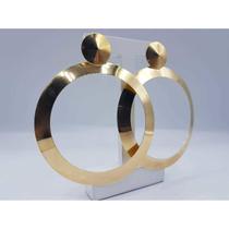 Brinco argola chapada banhado a ouro 18k Brinco argola chapada banhado a ouro 18k