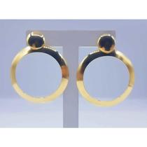 Brinco argola chapada médio banhado a ouro 18k Brinco argola chapada médio banhado a ouro 18k