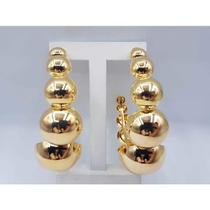 Brinco argola circulo banhado a ouro 18k Brinco argola circulo banhado a ouro 18k