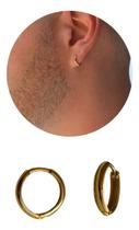 Brinco Argola Click Masculino 1 Pé Ouro 18k Brinco Argola Click Masculino 1 Pé Ouro 18k