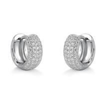 Brinco argola click pave g zirconia joia de prata luxo exclusivo moverich Brinco argola click pave g zirconia joia de prata luxo exclusivo moverich