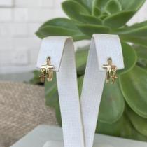 Brinco Argola com Cruz : 08.4483 DOURADO