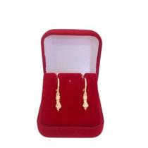 Brinco Argola Com Figa Folheado a Ouro