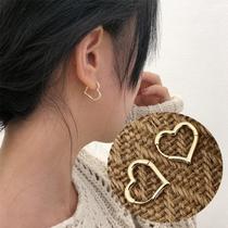 Brinco Argola Coração - Aço Inox