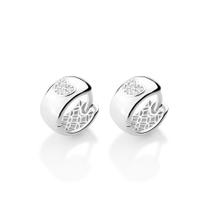 Brinco argola de prata 925 BRANCO 820260 Rommanel Brinco argola de prata 925 BRANCO 820260 Rommanel
