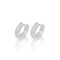Brinco argola de prata maciça 925 BRANCO 820297 Rommanel Cor:BRANCO Brinco argola de prata maciça 925 BRANCO 820297 Rommanel Cor:BRANCO