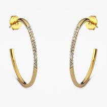 Brinco Argola Dourada: Elegância Radiante Banhada a Ouro 18k