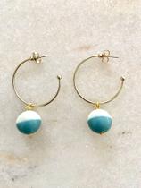 brinco argola duo bola