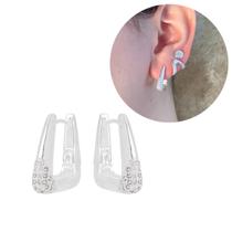 Brinco Argola Elisa Prata925 Ouro18k Garantia Vitalícia