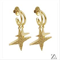 Brinco Argola Estrela Brinco Argola Estrela