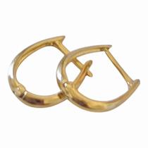 Brinco argola fecho tic tac Ouro 18k Rosangela Lima Joias Brinco argola fecho tic tac Ouro 18k Rosangela Lima Joias