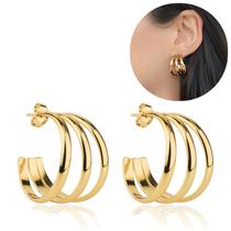 Brinco Argola Feminina Aço inoxidável 316l Antialérgico Luxo