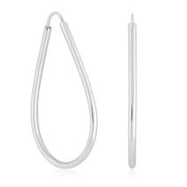 Brinco Argola Feminino 3,5cm Em Prata 925 Legítima